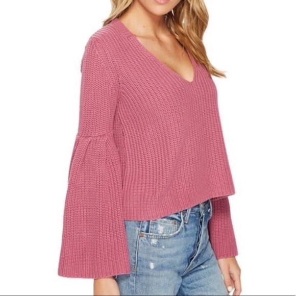 Free People chunky bell sleeve sweater, Small - Picture 2 of 6